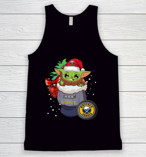 Buffalo Sabres Christmas Baby Yoda Star Wars Funny Happy NHL Tank Top