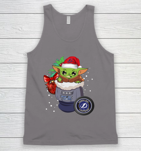 Tampa Bay Lightning Christmas Baby Yoda Star Wars Funny Happy NHL Tank Top 7