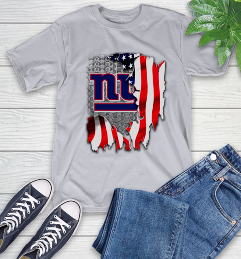 New York Giants NFL Football American Flag T-Shirt 6
