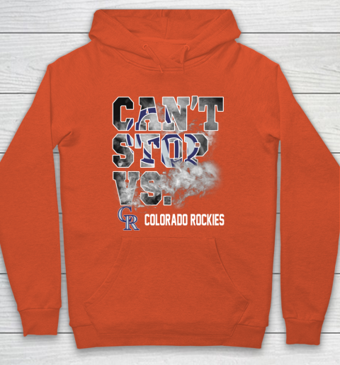 MLB Colorado Rockies Baseball Can't Stop Vs Colorado Rockies Hoodie 3