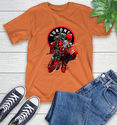 NBA Deadpool Marvel Comics Sports Basketball Toronto Raptors T-Shirt 5