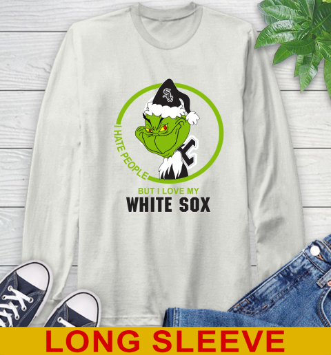 Chicago White Sox MLB Grinch I Hate People But I Love My Favorite Baseball Team 69