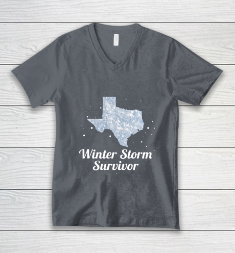 I Survived Winter Storm Texas 202 V-Neck T-Shirt 4