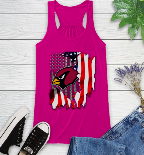 Arizona Cardinals NFL Football American Flag Racerback Tank 7