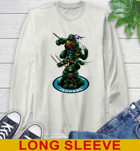 NFL Football Jacksonville Jaguars Teenage Mutant Ninja Turtles Shirt Long Sleeve T-Shirt 12