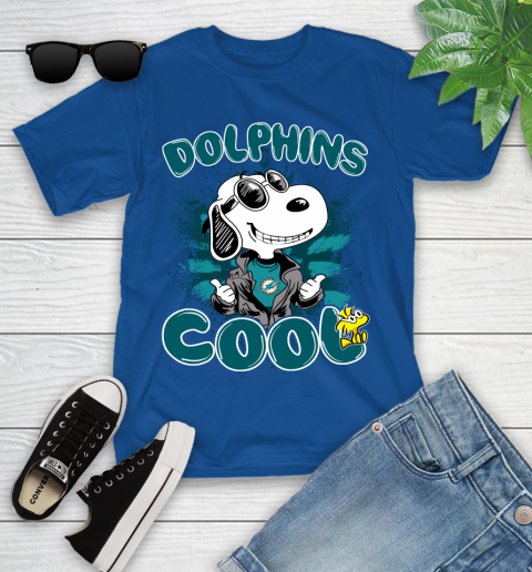NFL Football Miami Dolphins Cool Snoopy Shirt Youth T-Shirt 10