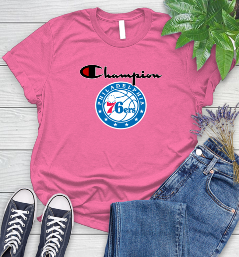 NBA Basketball Philadelphia 76ers Champion Shirt Women's T-Shirt 11