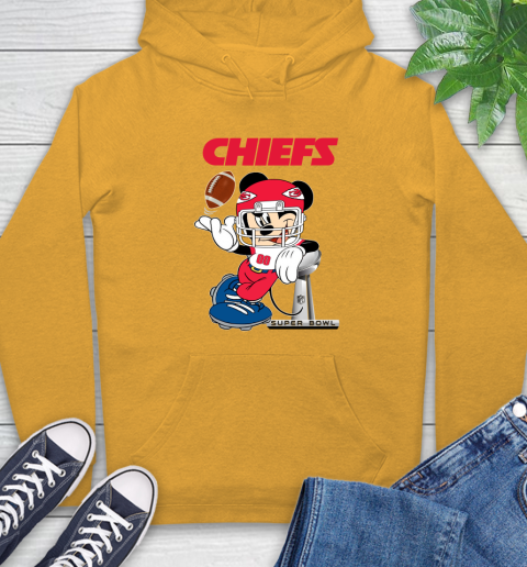 NFL Kansas city chiefs Mickey Mouse Disney Super Bowl Football T Shirt Hoodie 3