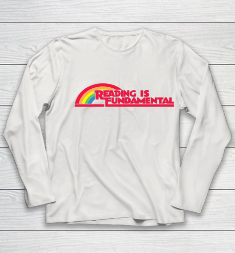 Reading Rainbow t shirt Reading is Fundamental Gay Rainbow Youth Long Sleeve 8