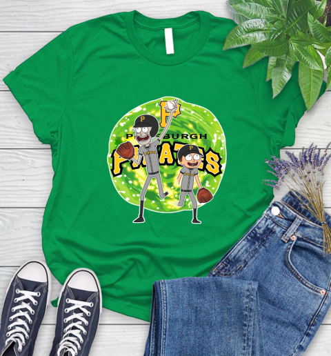 MLB Pittsburgh Pirates Rick And Morty Baseball Sports Women's T-Shirt 6