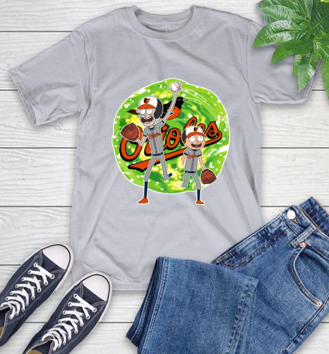 MLB Baltimore Orioles Rick And Morty Baseball Sports T-Shirt 6