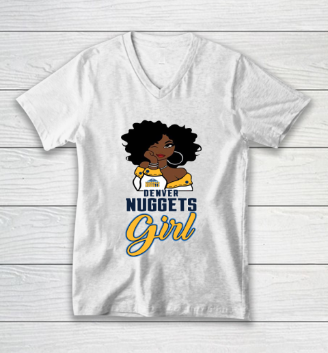 Denver Nuggets Girl NBA V-Neck T-Shirt 2