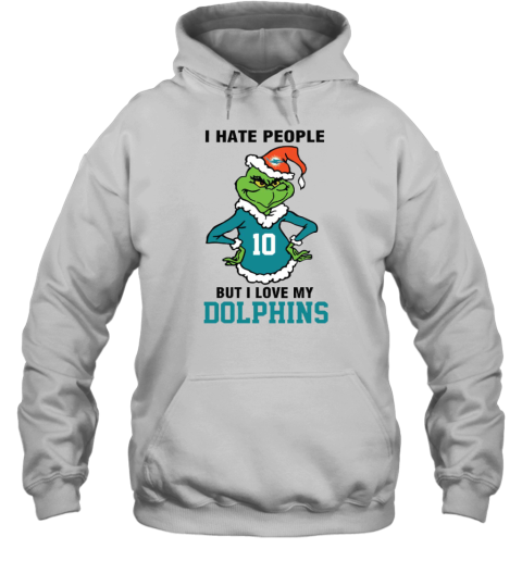 I Hate People But I Love My Dolphins Miami Dolphins NFL Teams Hoodie