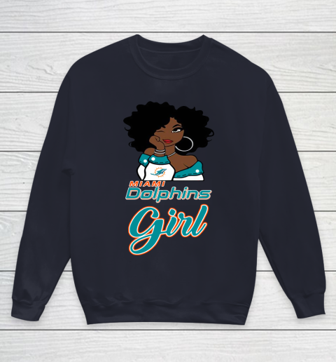 Miami Dolphins Girl NFL Youth Sweatshirt 3