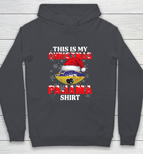 Baltimore Ravens This Is My Christmas Pajama Shirt NFL Youth Hoodie 5