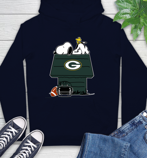 Green Bay Packers NFL Football Snoopy Woodstock The Peanuts Movie Hoodie 4