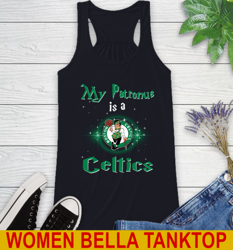 NBA Basketball Harry Potter My Patronus Is A Boston Celtics Racerback Tank 8