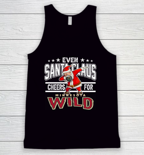 Minnesota Wild Even Santa Claus Cheers For Christmas NHL Tank Top