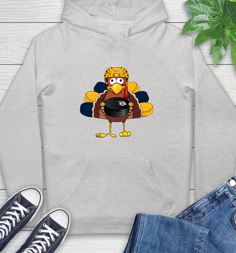 Nashville Predators Turkey Thanksgiving Day Hoodie