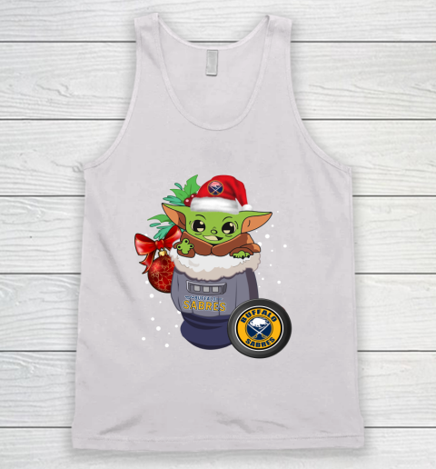 Buffalo Sabres Christmas Baby Yoda Star Wars Funny Happy NHL Tank Top 2