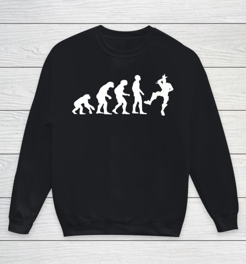 Fortnite Tshirt Human Evolution Take That L Emote Dance Youth Sweatshirt