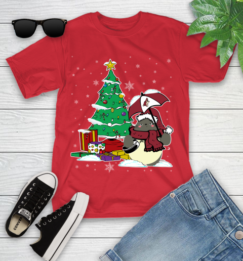 Arizona Coyotes NHL Hockey Cute Tonari No Totoro Christmas Sports Youth T-Shirt 13