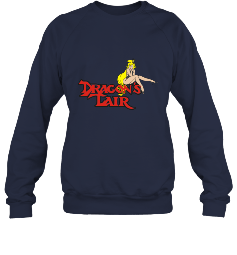 o984 dragons lair daphne baseball shirts sweatshirt 35 front navy