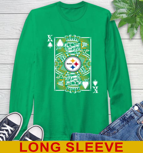 Pittsburgh Steelers NFL Football The King Of Spades Death Cards Shirt Long Sleeve T-Shirt 8