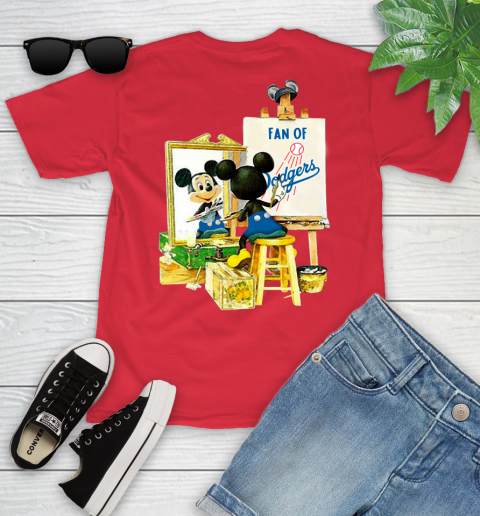 MLB Baseball Los Angeles Dodgers Mickey Drawing Shirt 104