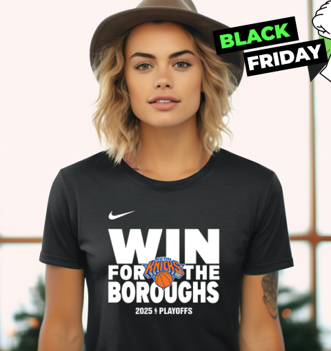 New York Knicks Win For The Boroughs 2025 Playoffs Women's T-Shirt