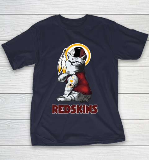 NFL Football My Cat Loves Washington Redskins Youth T-Shirt 2