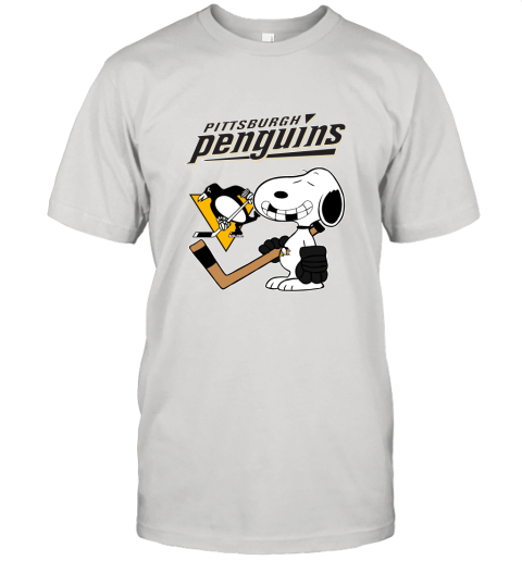 Pittsburgh Penguins Ice Hockey Broken Teeth Snoopy NHL Unisex Jersey Tee