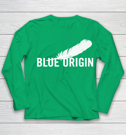 Blue Origin  All White Youth Long Sleeve 4