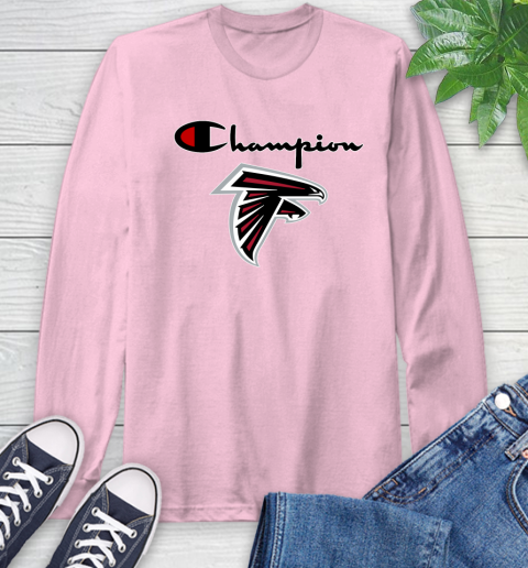 NFL Football Atlanta Falcons Champion Shirt Long Sleeve T-Shirt 8
