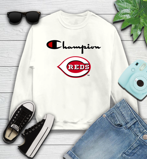 MLB Baseball Cincinnati Reds Champion Shirt Youth Sweatshirt