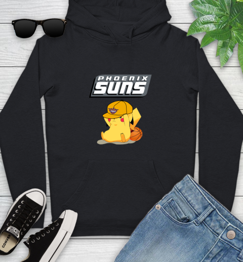 NBA Pikachu Basketball Sports Phoenix Suns Youth Hoodie 2