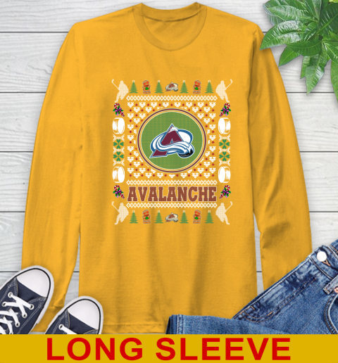 Colorado Avalanche Merry Christmas NHL Hockey Loyal Fan Long Sleeve T-Shirt 2