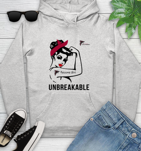 NFL Atlanta Falcons Girl Unbreakable Football Sports Youth Hoodie