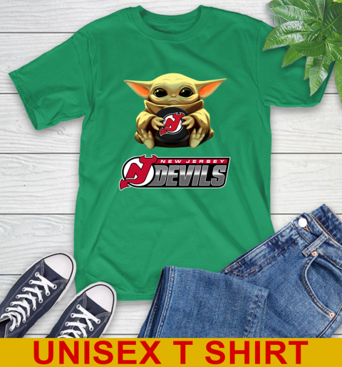 NHL Hockey New Jersey Devils Star Wars Baby Yoda Shirt 7