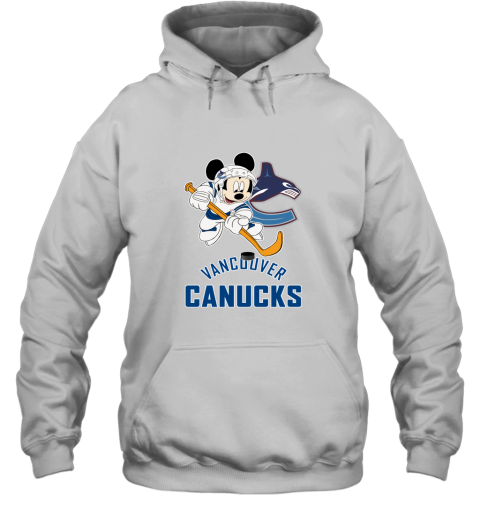 NHL Hockey Mickey Mouse Team Vancouver Canucks Hoodie