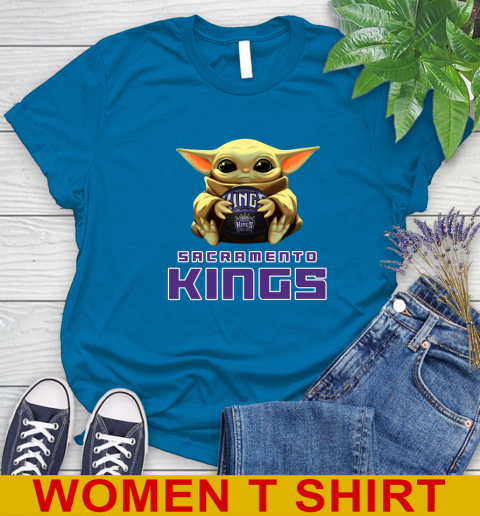 NBA Basketball Sacramento Kings Star Wars Baby Yoda Shirt 95