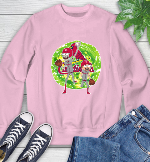 MLB St.Louis Cardinals Rick And Morty Baseball Sports Sweatshirt 9