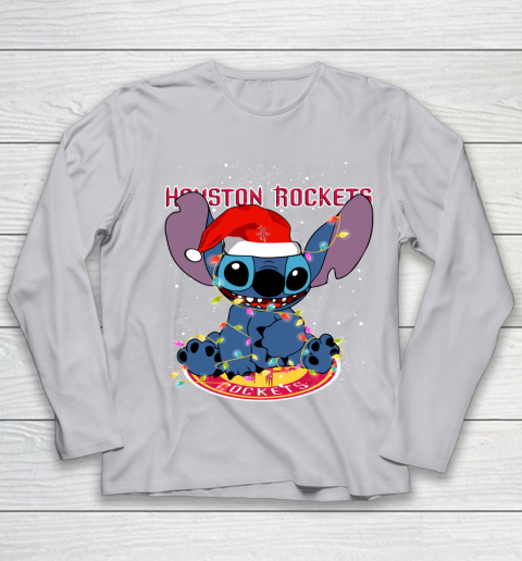 Houston Rockets NBA noel stitch Basketball Christmas Youth Long Sleeve 3