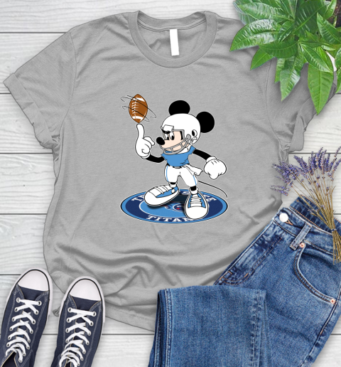 NFL Football Tennessee Titans Cheerful Mickey Disney Shirt Women's T-Shirt 5
