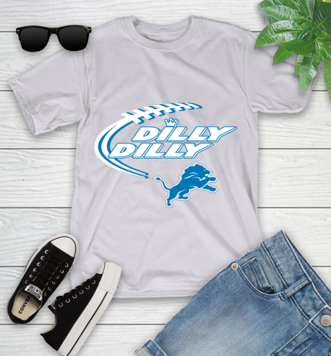 NFL Detroit Lions Dilly Dilly Football Sports Youth T-Shirt 4