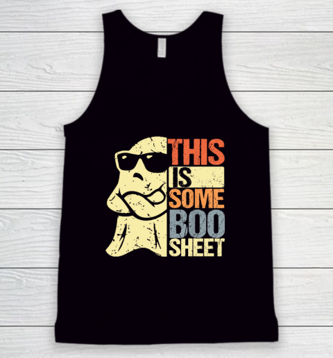 Halloween Costume This Is Some Boo Sheet Ghost Retro Tank Top