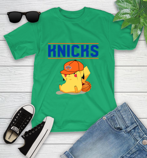 NBA Pikachu Basketball Sports New York Knicks Youth T-Shirt 6
