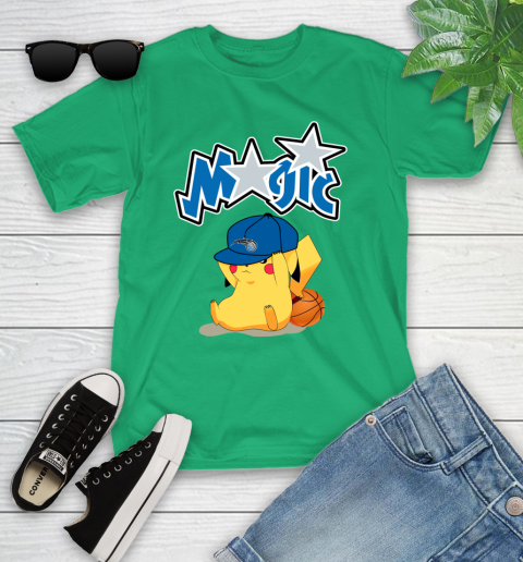 NBA Pikachu Basketball Sports Orlando Magic Youth T-Shirt 6