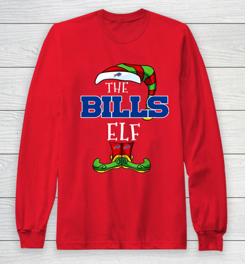Buffalo Bills Christmas ELF Funny NFL Long Sleeve T-Shirt 7