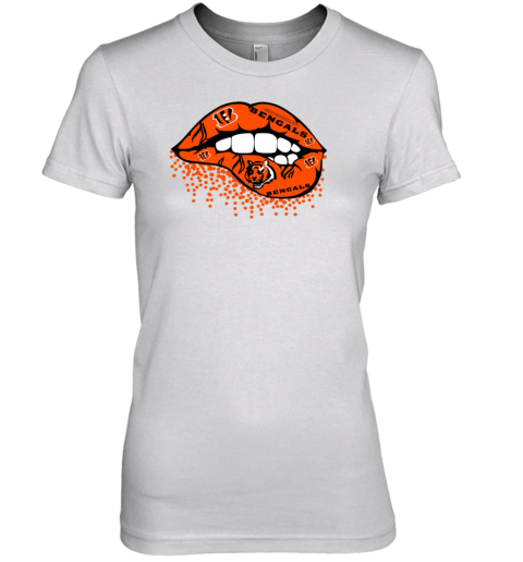 Bengals Lips Inspired Premium Women's T-Shirt